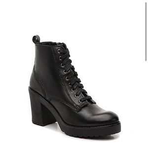 steve madden mackelle combat boot black sz 10